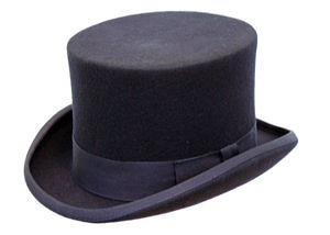 Black Wool Felt Fashion Bowler Hat - Denton Hats