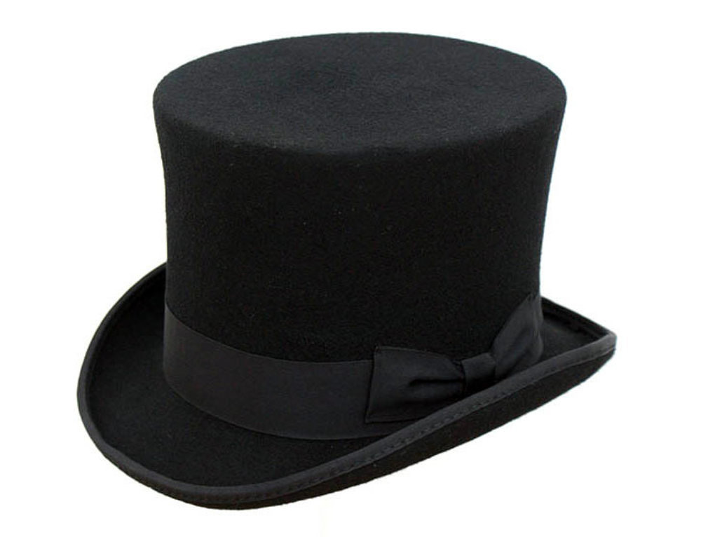 Dark Green Wool Top Hat - Denton Hats