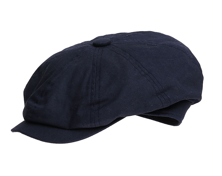 Navy Gatsby Wax Cap - Denton Hats