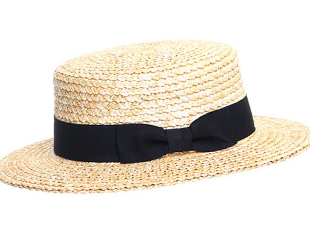 Cuba Straw Hat with Stripe Band - Denton Hats